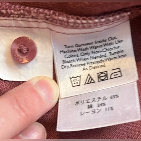 Eddie Bauer Women's Mauve Pink Flannel Shirt Jacket Button-Up Size XL - Picture 8 of 15